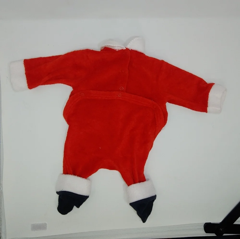 Carter's Baby Santa Onesie Bodysuit Footie Pajamas Made in the USA 80s Vintage S
